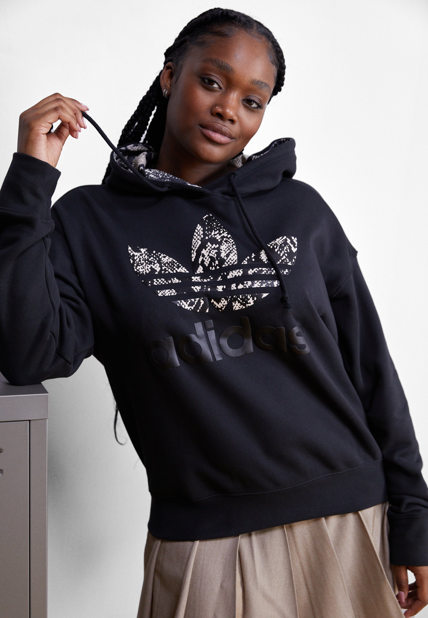 adidas Originals HOODIE LOGO - - black/sort