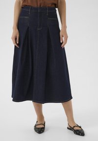 Cream ROBINA  - Jeanskjol - chicago rinse blue denim tobac