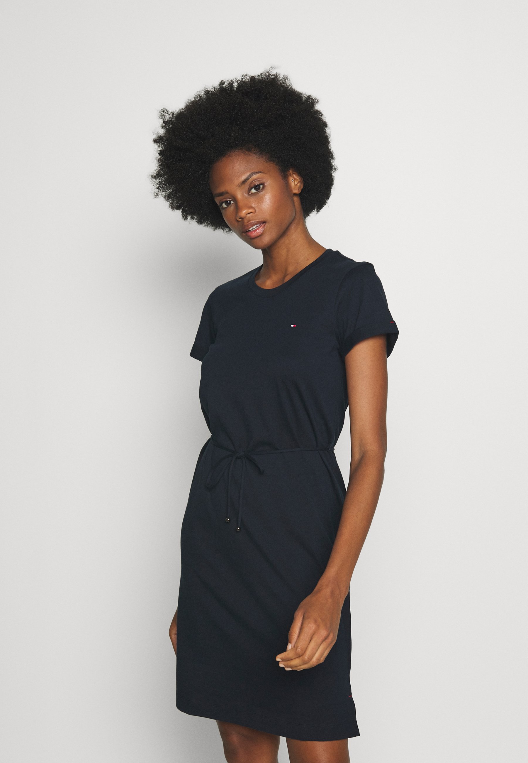 Tommy Hilfiger Cool Short Dress Jersey Desert Sky Blue Zalando Co Uk 