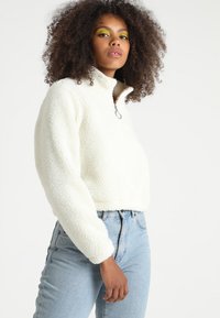 Urban Classics - LADIES SHORT SHERPA TROYER - Fleecepullover - offwhite Thumbnail-Bild 1