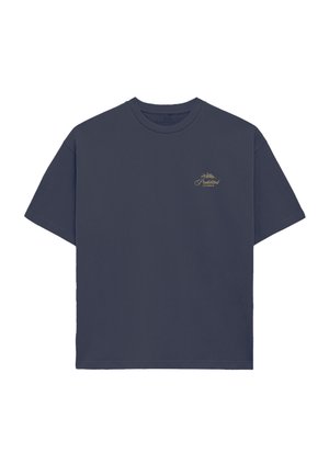 LEAF TEE - Triko s potiskem - navy