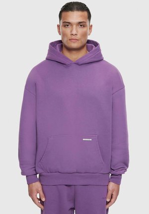 Dropsize BAZIX REPUBLIQ SUPER HEAVY BLANK - Sweat à capuche - washedpurple