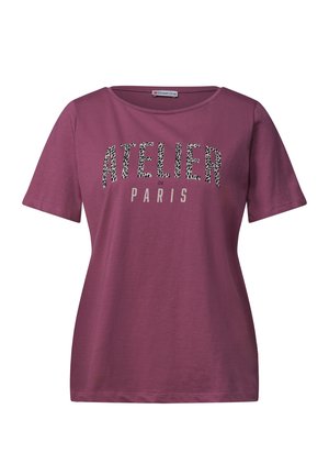 Street One, T-SHIRT WITH CREW NECK AND FRONT PRINT - T-shirt imprimé - dark clouded blush