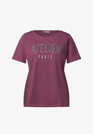 Street One, T-SHIRT WITH CREW NECK AND FRONT PRINT - T-shirt imprimé - dark clouded blush