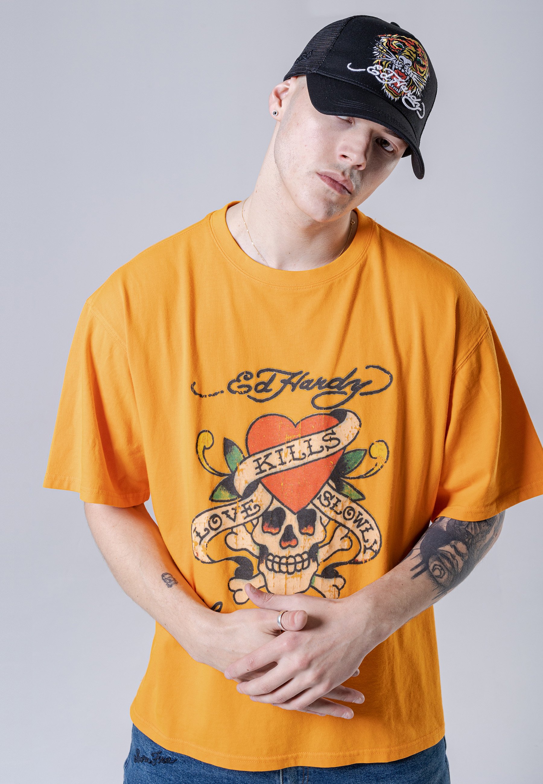 T-shirt - washed orange 