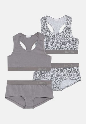 BUSTIER PANTY ZEBRA SET 2 PACK - Conjunto de roupa interior - grey