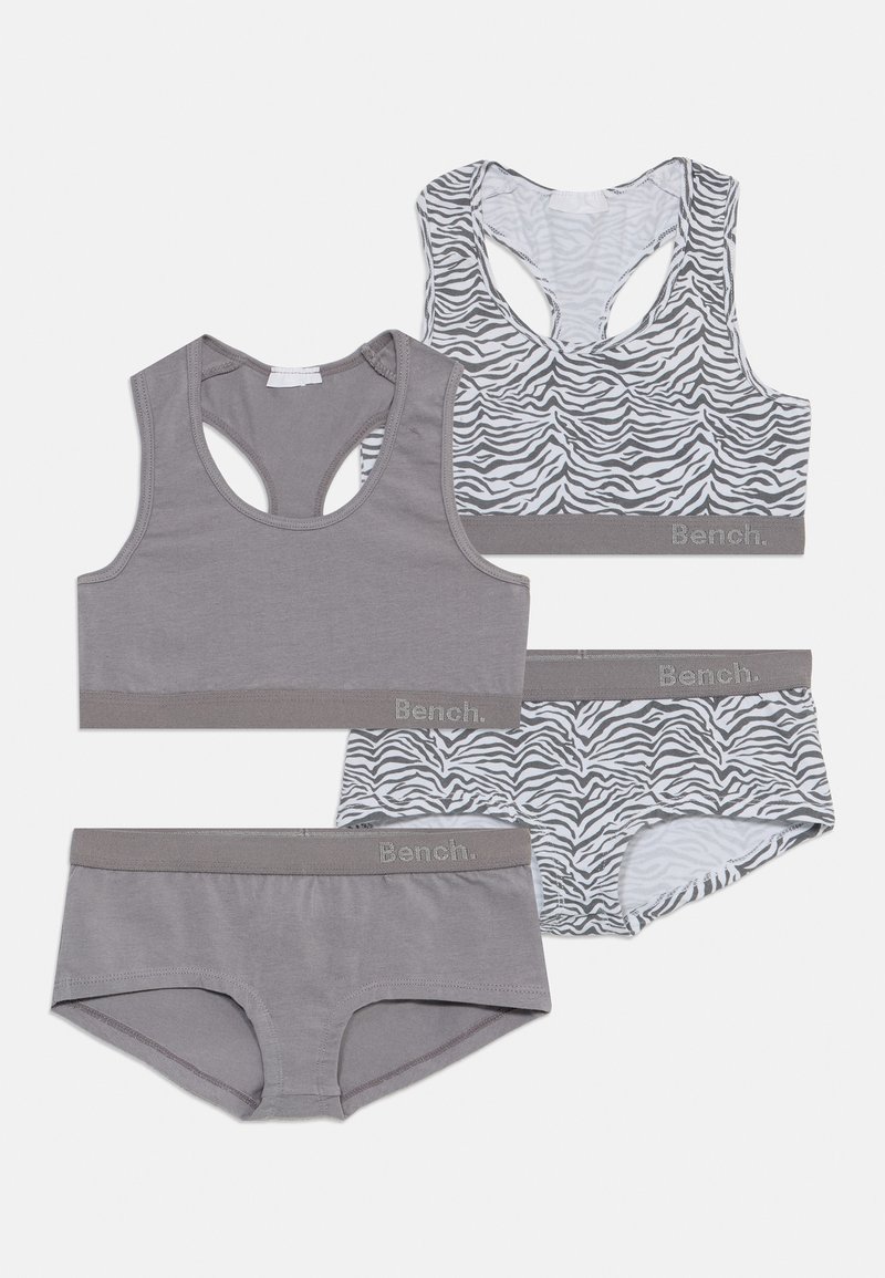 Bench BUSTIER PANTY ZEBRA SET 2 PACK - Set intimo - grey