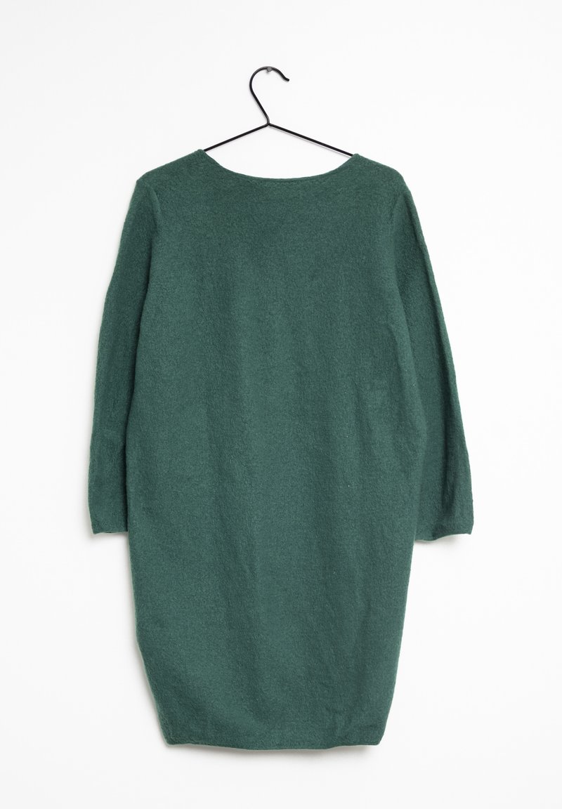 sweater dress cos Women's Black Draped Merino Wool Side Buttoned Knit Size XS COS Jumper dress - green