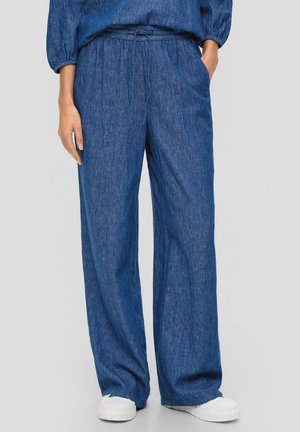 s.Oliver, MIT WIDE LEG - Stoffhose - blau