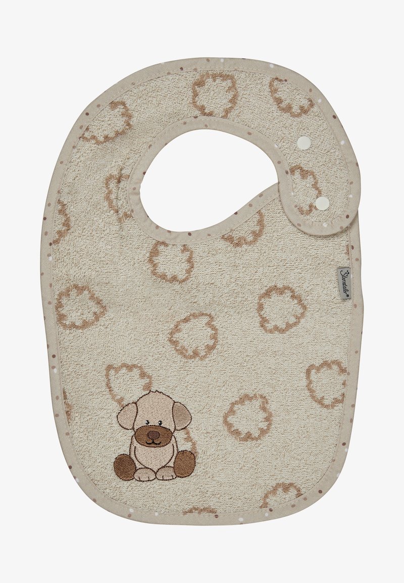 Sterntaler HUND LUCKY - Lätzchen - ecru