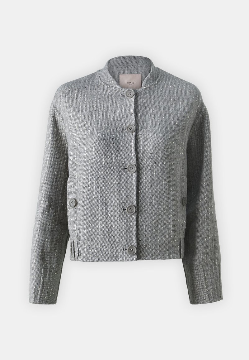 TWINSET Bomberjacks grijs gemêleerd