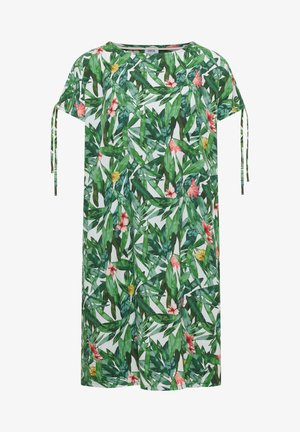 Cecil, KNIELANGES KLEID MIT FLORALEM MUSTER - Jurk - khaki