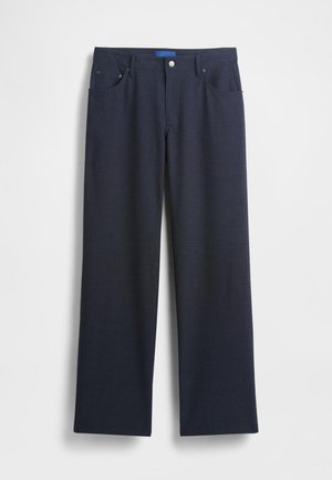 GAP GAPSTUDIO LOW RISE LOOSE TROUSERS - Stoffhose - navy heather