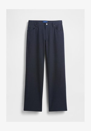GAP GAPSTUDIO LOW RISE LOOSE TROUSERS - Stoffhose - navy heather