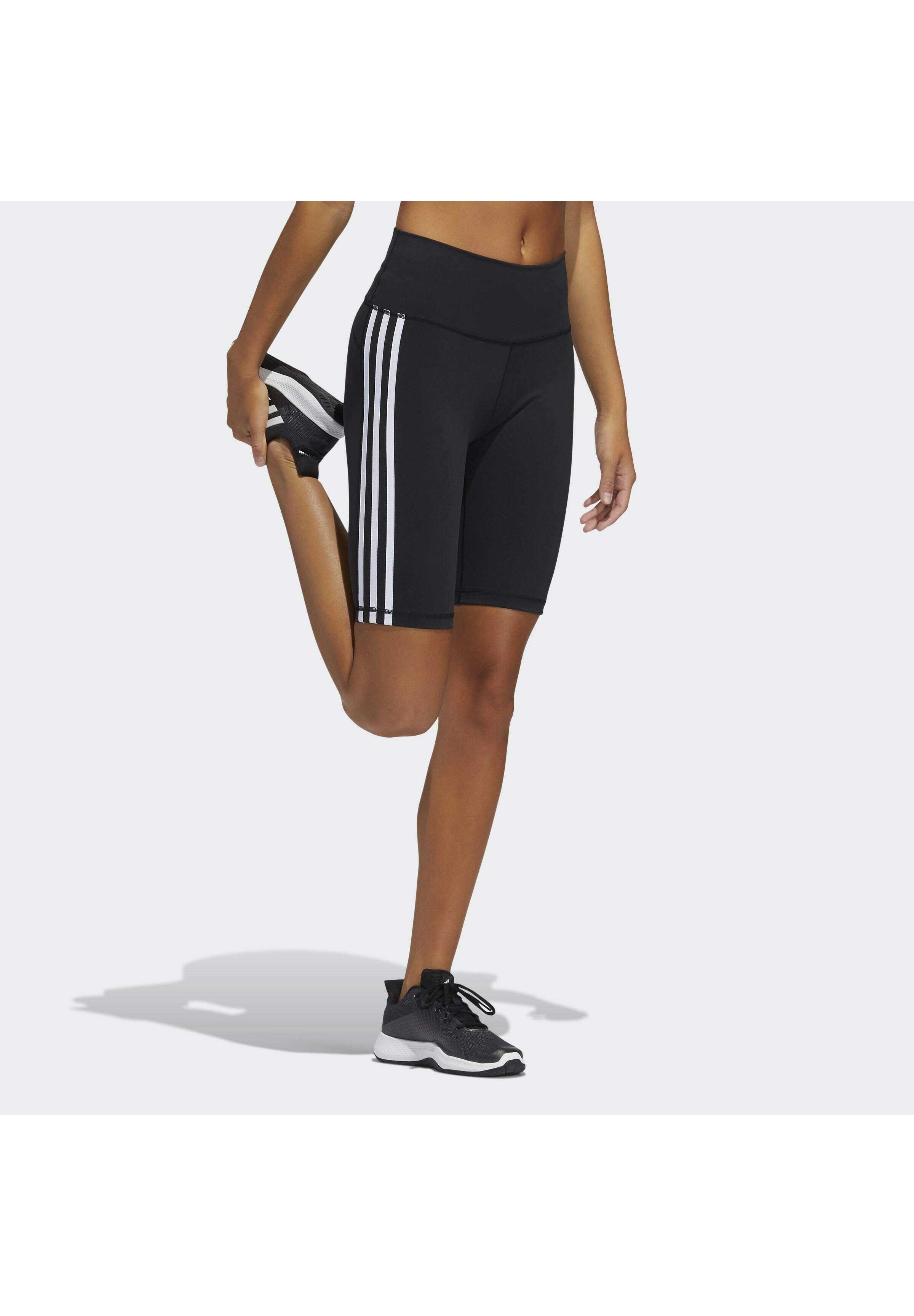 STRIPES SHORT TIGHTS - Leggings - black 