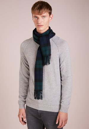 Barbour NEW CHECK TARTAN SCARF UNISEX - Sall - navy