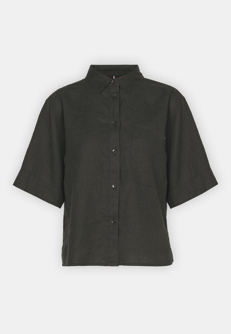 Tommy Hilfiger Overhemdblouse zwart Tommy Hilfiger Overhemdblouse zwart