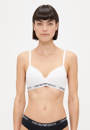 PADDED TRIANGLE BRA - Trīsstūrveida krūšturis - white