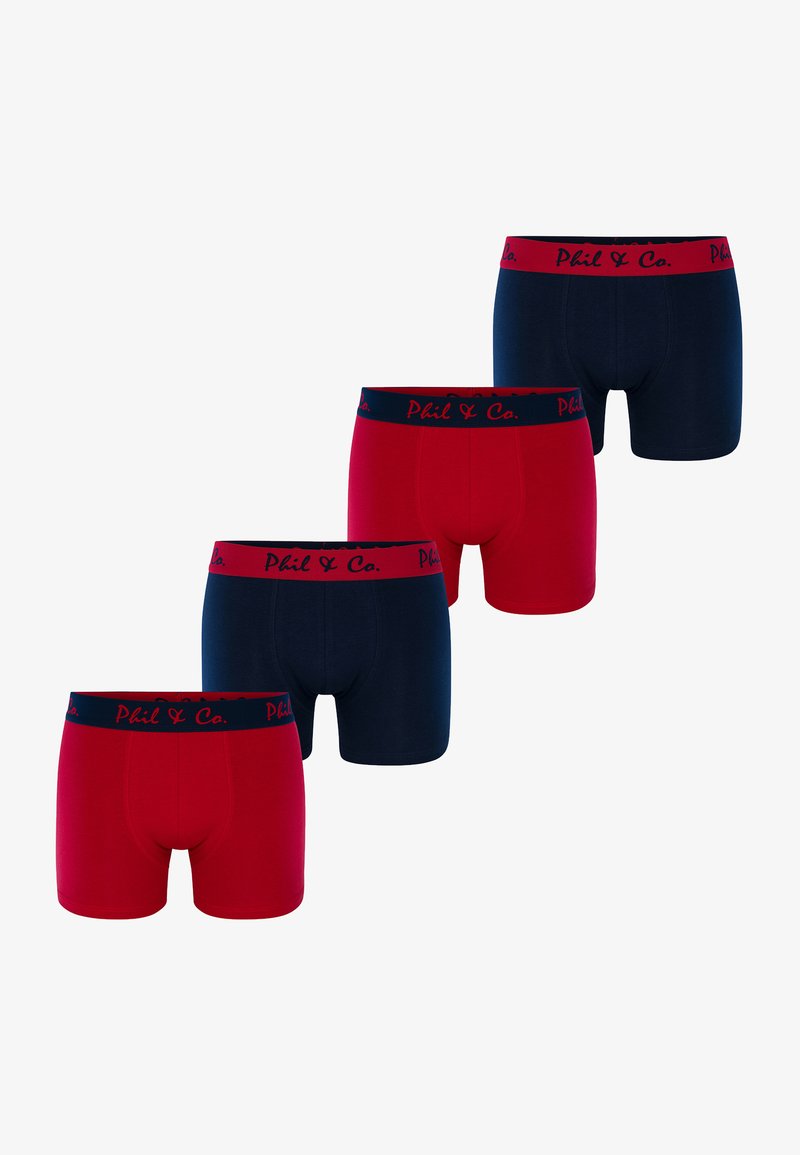 Phil & Co. Berlin 4 PACK - Lange Boxershorts - navy rot