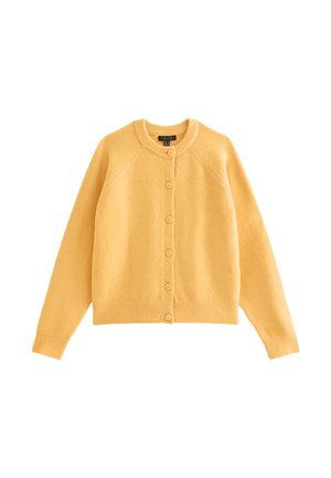 New Look, LIGHT YELLOW KNITTED MEET THE JEAN RAGLAN CARDIGAN - Vest - pale yellow