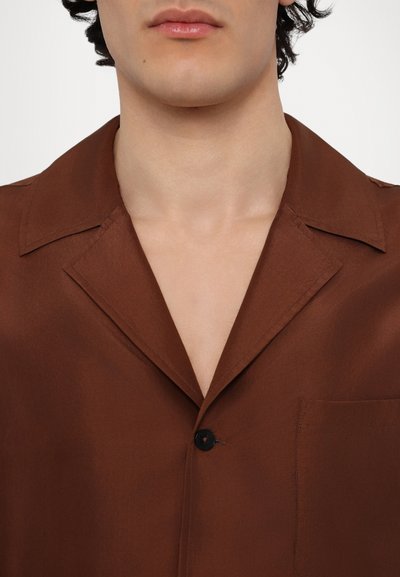 Feng Chen Wang YU ZI XIE SHIRT UNISEX - Košilová halenka  - dark brown