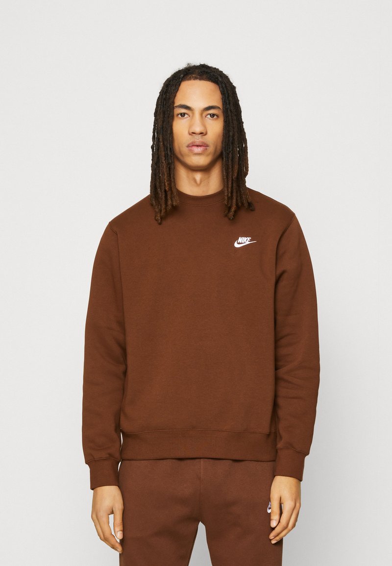 Nike Sportswear CRW - Camisola - cacao wow/white