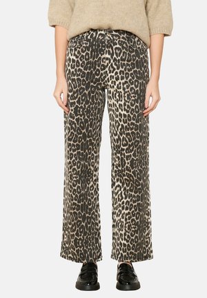 LolaLiza WITH LEOPARD PRINT - Püksid - black
