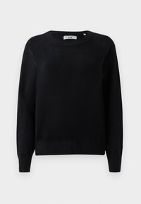 LONGSLEEVE RAGLAN - Stickad tröja - black