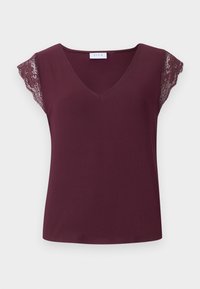 VITRAV V NECK - Paprasti marškinėliai - fig