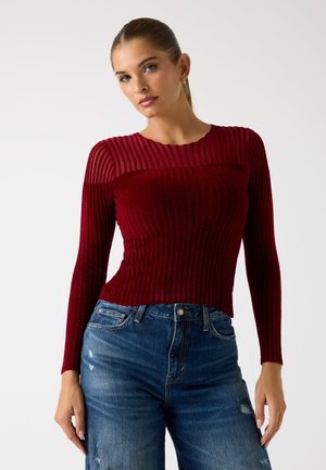 PULLOVER - Pullover - dunkelrot