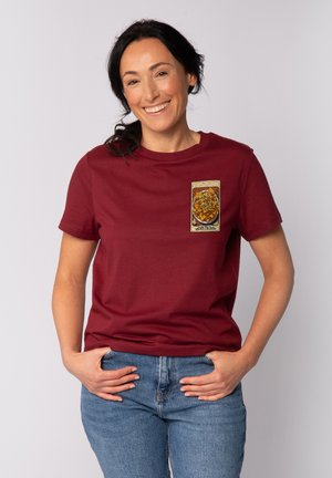TAROT NACHOS - Print T-shirt - burgundy