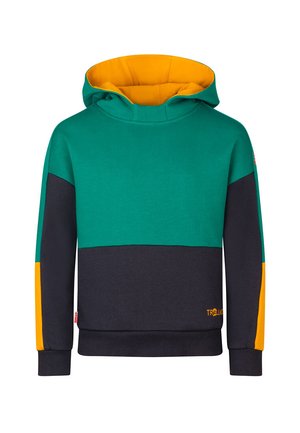 RONDANE - Hoodie - dark cyan black bronze