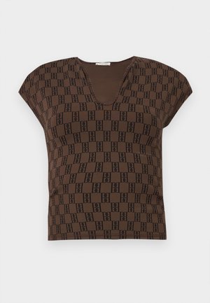 VANAZIA  - Print T-shirt - dark mahogany