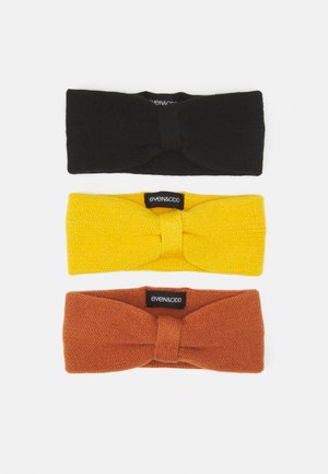 3 PACK - Beanie - black/yellow/orange