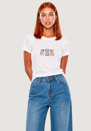 I AM, T-shirt con stampa - white