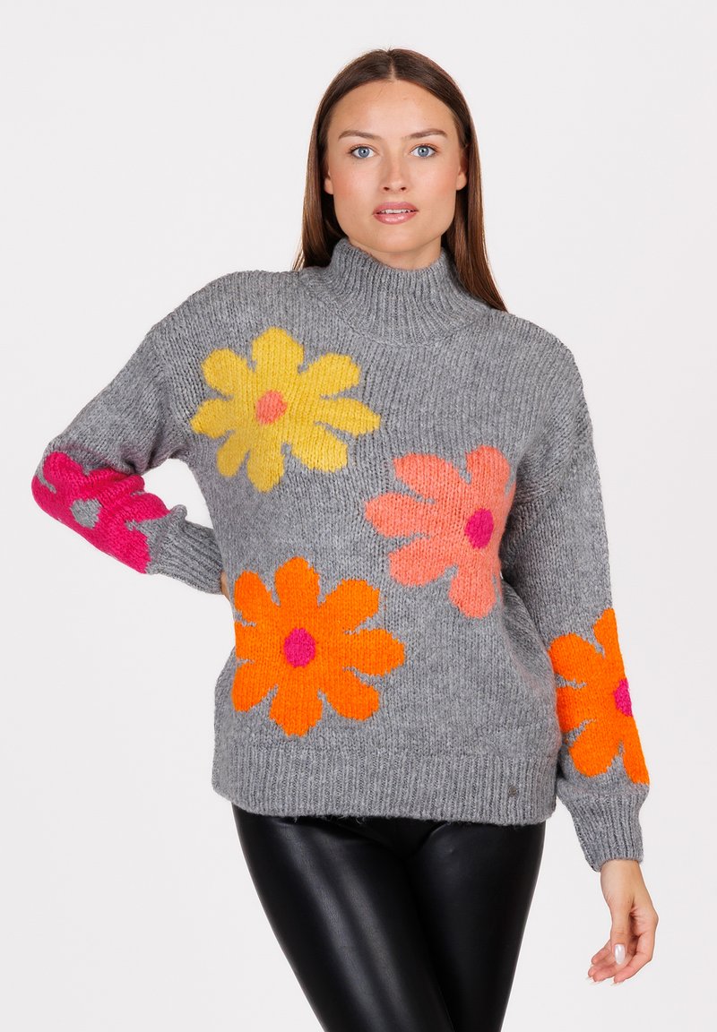 Key Largo WKN HIPPIE TUBE - Strickpullover - grey mel