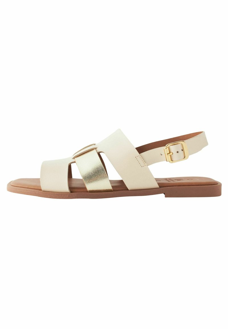Next FOREVER COMFORT REGULAR WIDE FIT - Páskové sandály  - cream gold
