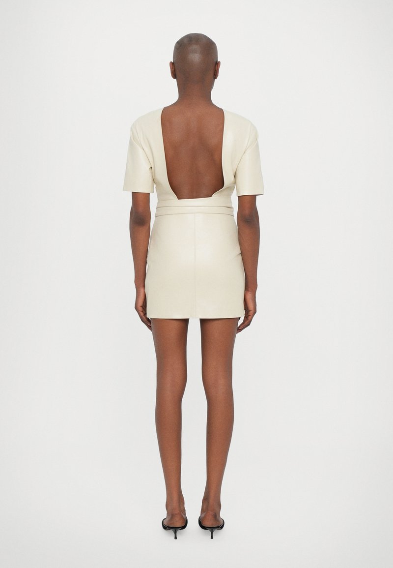 Nanushka MARYL DRESSES - Shift dress - chalk/creme/light yellow - Zalando