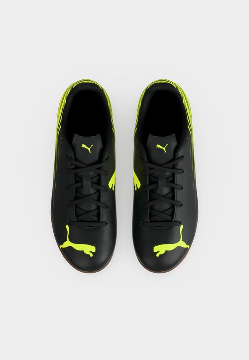 PUMA ATTACANTO II IT JR UNISEX - Indoor football boots - black/lime squeeze — photo 5