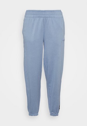 EMBOSSED LOGO HIGH WAIST RELAXED  - Calças de fato de treino - country blue