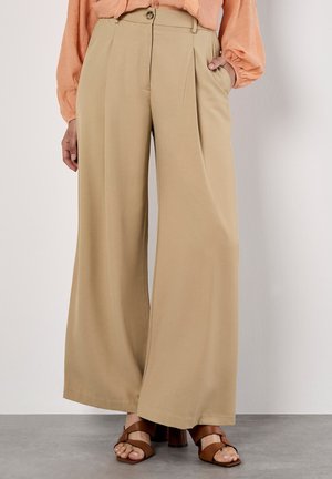 TAILORED WIDE - Pantaloni - stone