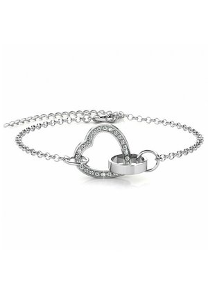 LOCKED HEART - Bracelet - couleur argentée cristal