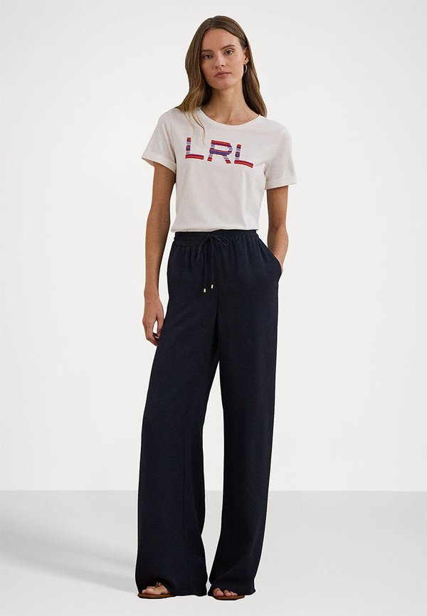 SIDE STRIPE GEORGETTE WIDE LEG PANT - Trousers4