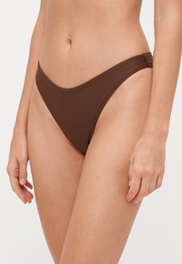 Abercrombie & Fitch High-Leg Cheeky Bottom - Spodní díl bikin - chicory coffee