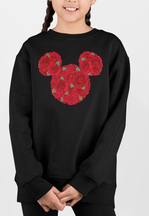 CLASSIC VALENTINES DAY MICKEY MOUSE ROSES - Sweatshirt - black