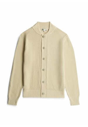 G-STAR, HONEY COMB STRUCTURE CARDIGAN - Vest - dk talc