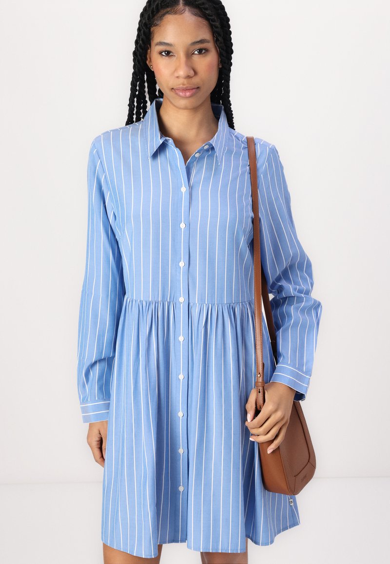 Robe Tom Tailor Femme Bleu à Motif Floral – Taille 40 – Décontractée Et Midi