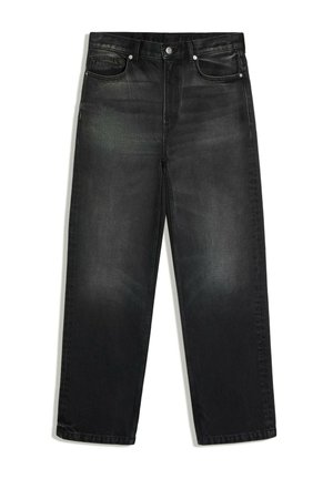 Bershka, STRAIGHT WIDE JEANS - Jean droit - black