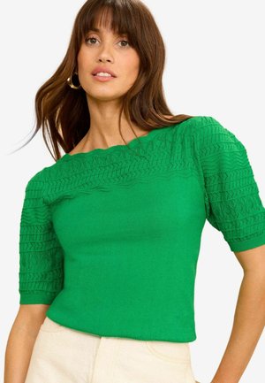Strickpullover - bright green