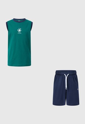 Champion, GRAPHIC SET - Felső - dark blue/green
